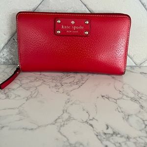 Kate spade red wallet